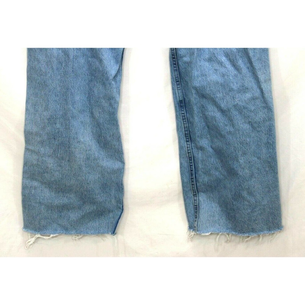 Zara Light Blue Distressed Boot Cut Jeans - Picture 7 of 9